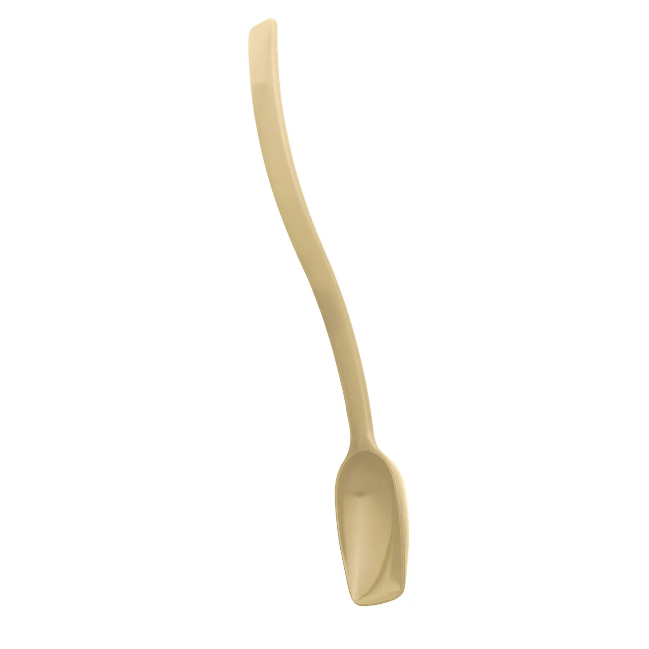 Cambro SPO10CW133 - 10" Buffet Spoon, 3/4 oz, 9-10" Beige Poly, Hanging Hole, NSF