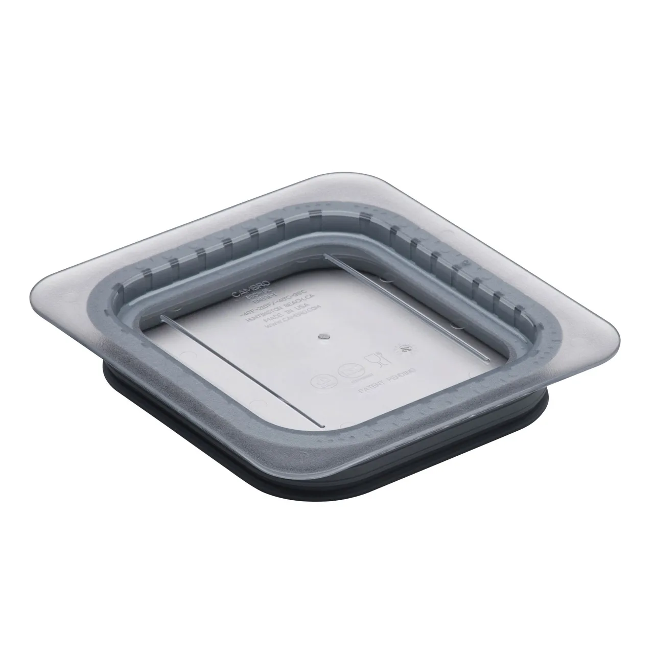 Cambro 60CWGL135 GripLid,Lid for GN 1/6 Pan (6-3/8" x 6-15/16"), Stackable, Gasket, FDA/NSF Approved
