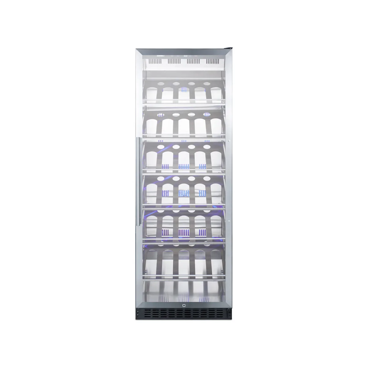 Summit SCR1401CH 24" Glass Door Wine Refrigerator, Single Temperature, 35 Bottles