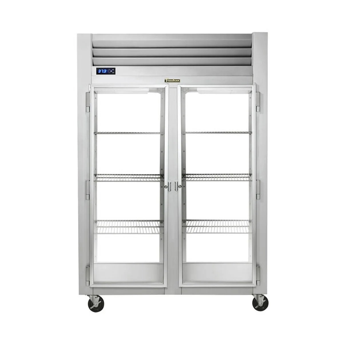 Traulsen G21056-032 52" 2-Section Pass-Thru Refrigerator w/ 4 Glass Doors (right/left hinged), R290, 50.2 cu. ft.