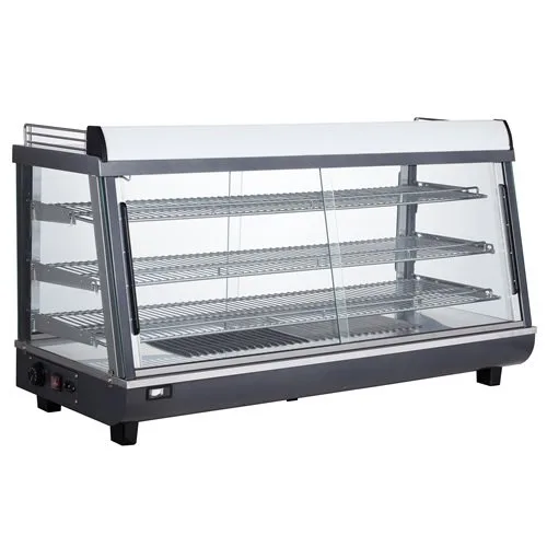 DoughXpress DXP-TSC48 51" Countertop BakeryXpress Heated Warmer/ Display Case, 3 Shelves