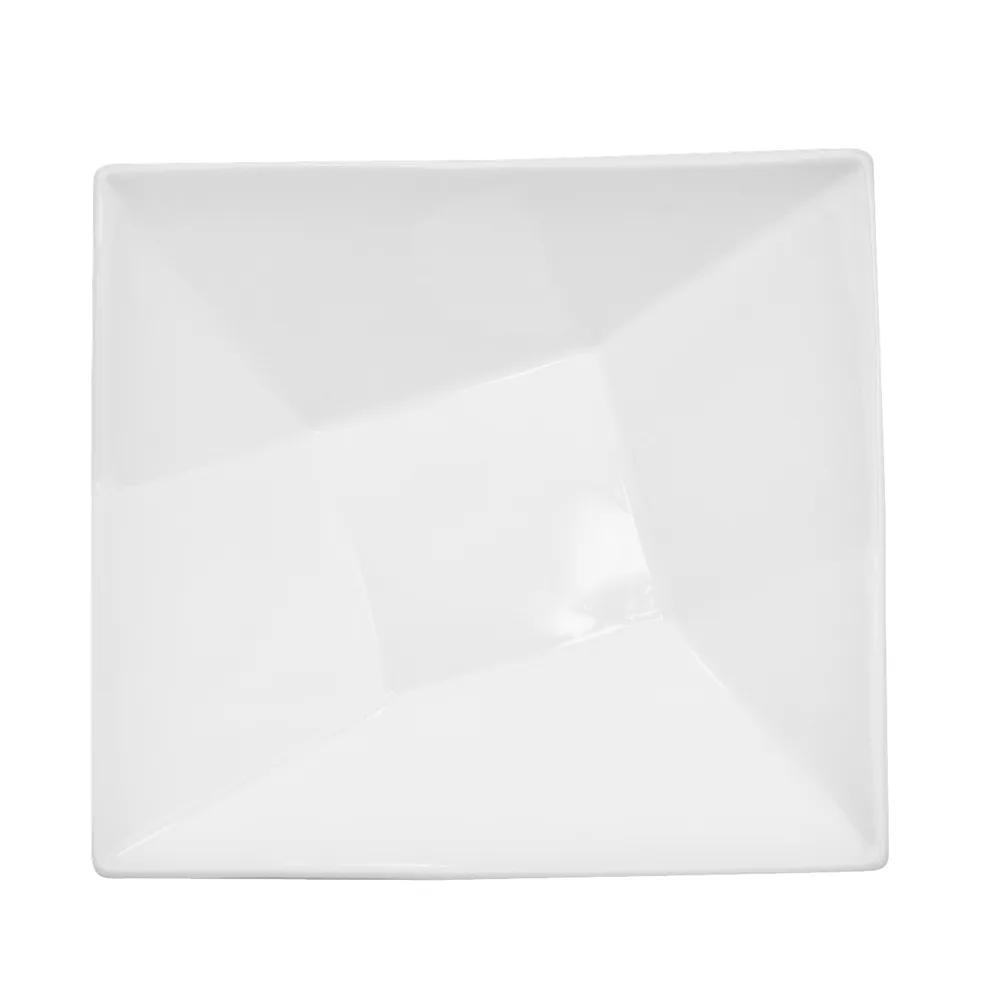 CACChina QZT-B6 Crystal Bowl – 10 Oz., 6" L x 6-1/2" W x 2-1/2" H, Porcelain, Super White – 1 Dozen