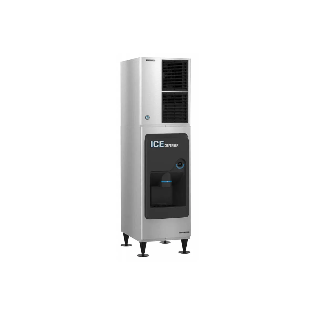 Hoshizaki KM-522MAK/DB-130H Crescent 548 lb Ice Machine with Ice Dispenser