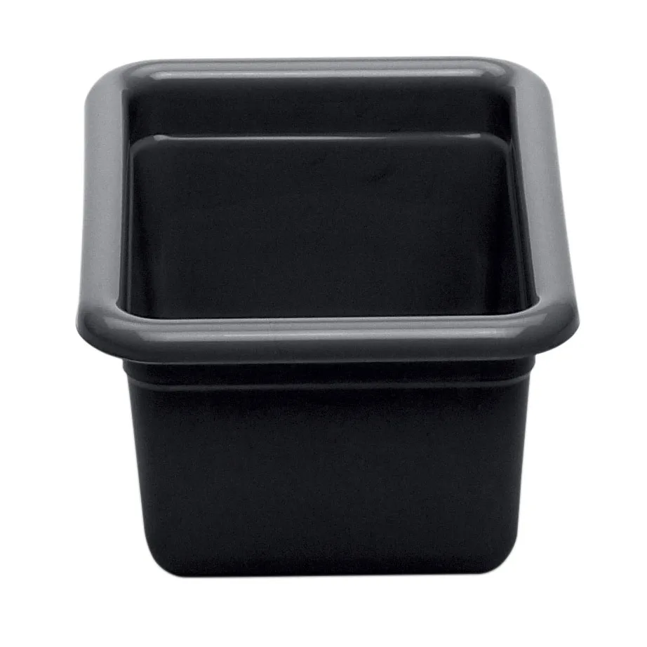 Cambro 912CBP110 Bus Box, 9-1/16"L x 12-1/16"W x 5-1/8"D, Hi-Gloss Plastic, Black, 1-Compartment
