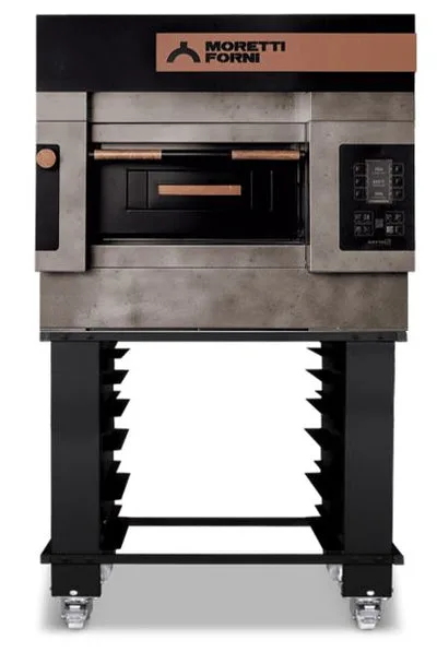 Moretti Forni ICON S50E1 18" Electric Pizza Deck Oven,1 Deck, Refractory Brick, Dual‑Power Heat
