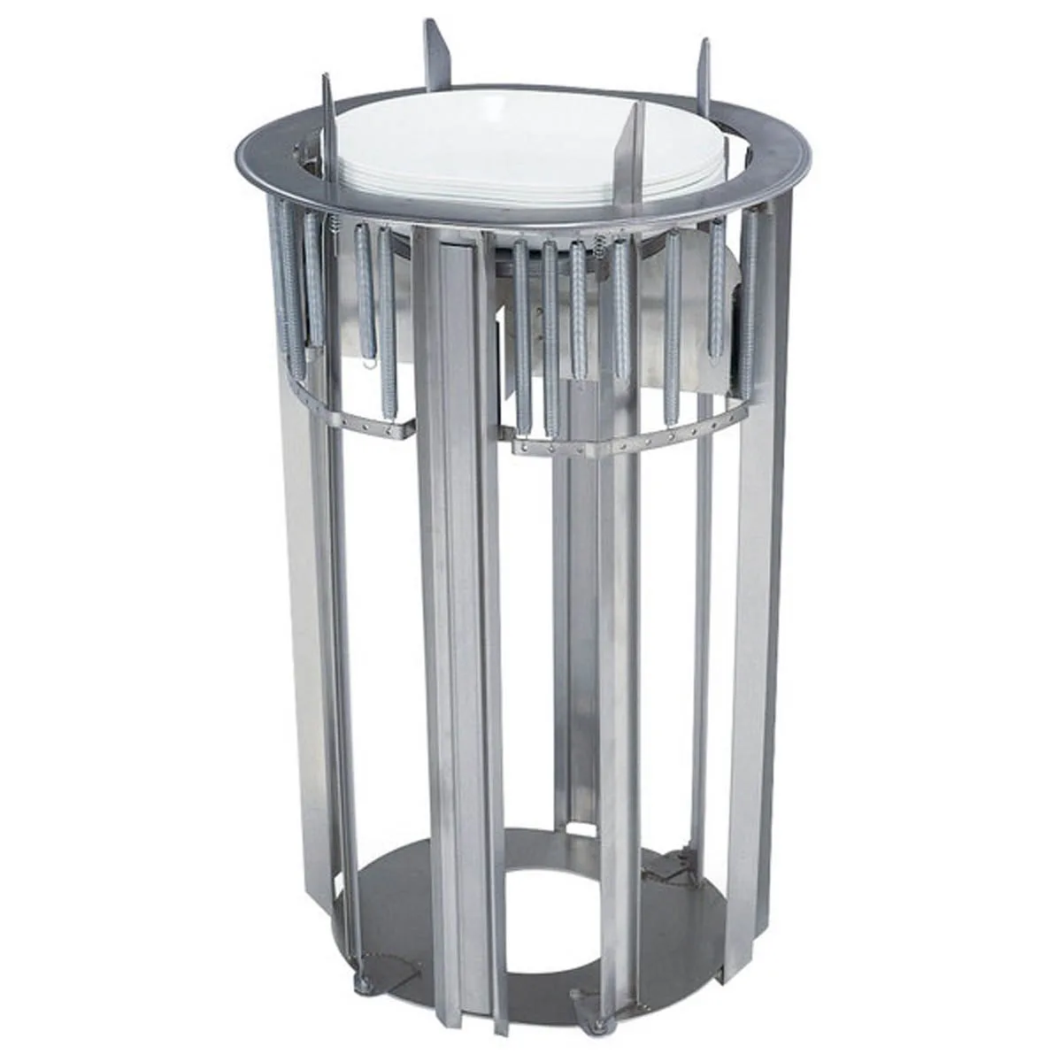 Lakeside 970 Dish Dispenser, Heated, For Oval Platter, Tubular Drop-In Style