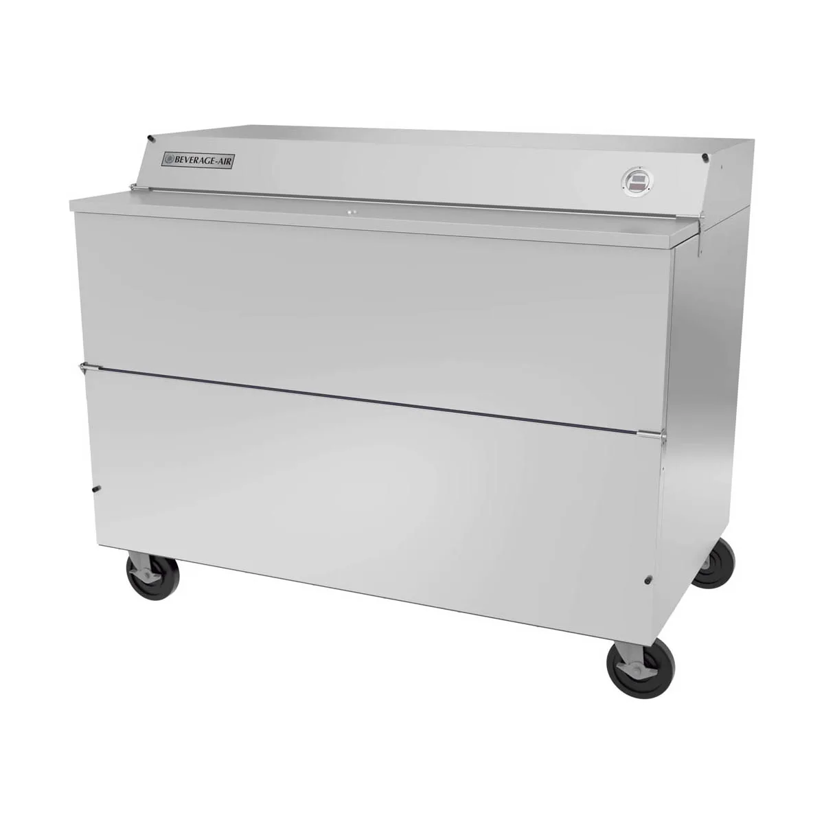 Beverage Air SMF58HC-1-S 58" Single Sided Milk Cooler, Forced Air, 16 Crates Capacity