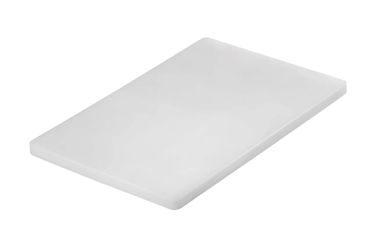 CAC China CBPF-1520W Commercial Plastic Cutting Board, 20"W x 15"D x 1"H, PE, White