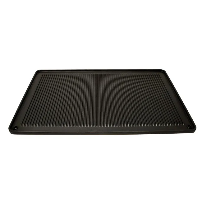 Omcan USA 44369 Grill & Pizza Tray, Rectangular 12" x 20" GN 1/1 Non‑Stick Coated Griddle Pan