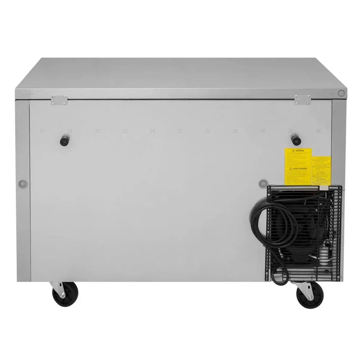 Turbo Air JUF-48-N 48" 2-Door Undercounter Freezer, Stainless Steel Exterior, Side‑Mount, 9.93 cu. ft.