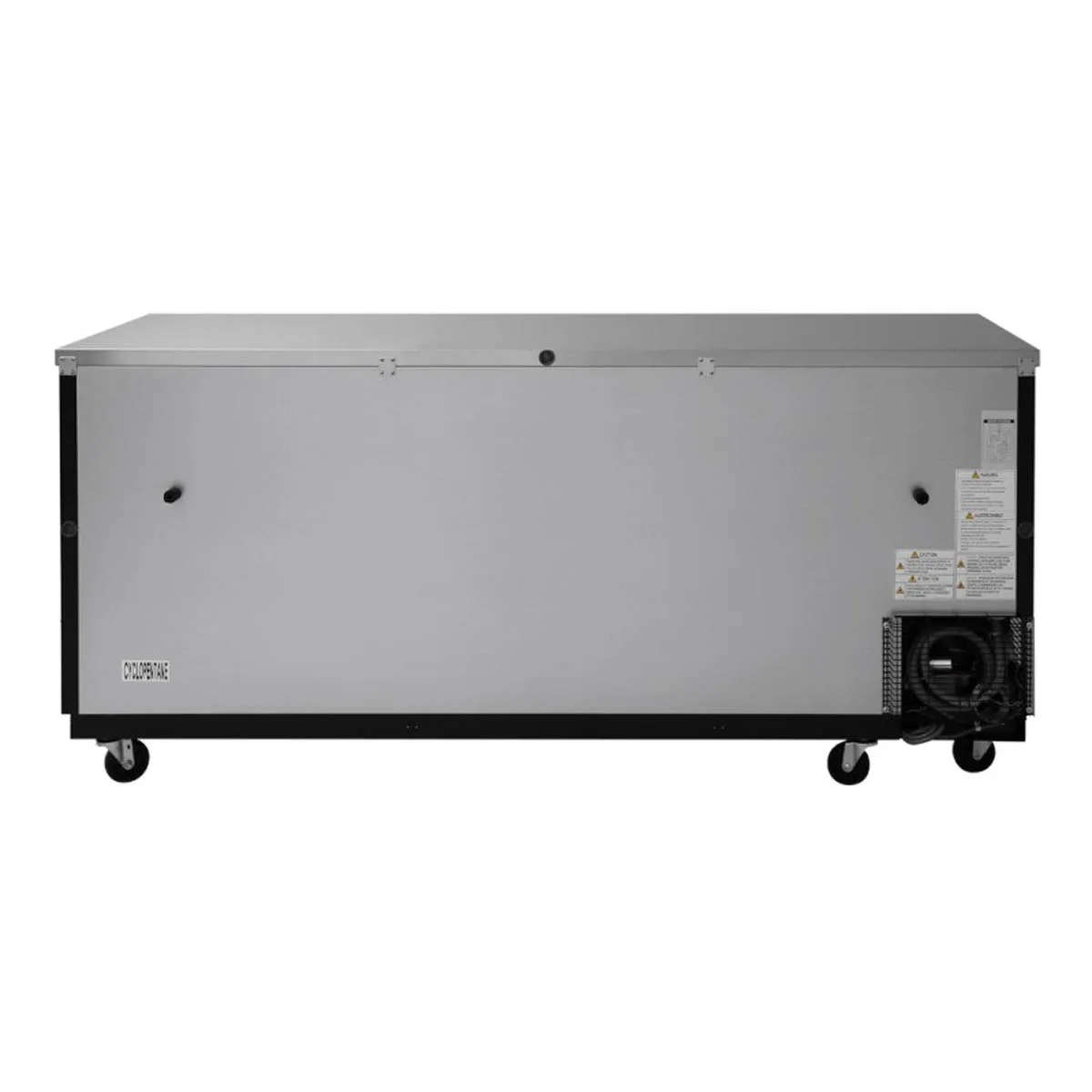 Turbo Air TBB-4SGD-N 90" Three Section Back Bar Cooler with Glass Door, 36.47 cu. ft.