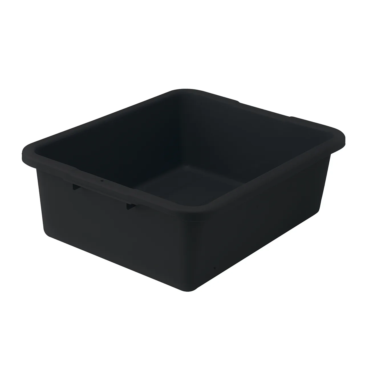 Winco PLW-7K Black Dish Box, 1-Compartment, Freezer Safe