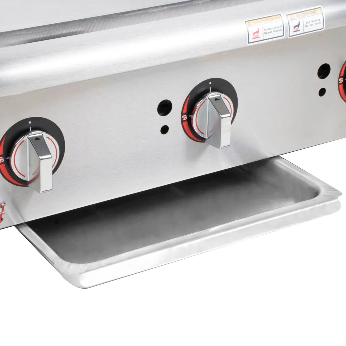 APW Wyott GGM-36S 36" Countertop Gas Griddle with Manual Controls, 3/4" Steel Plate, 60.000 BTU