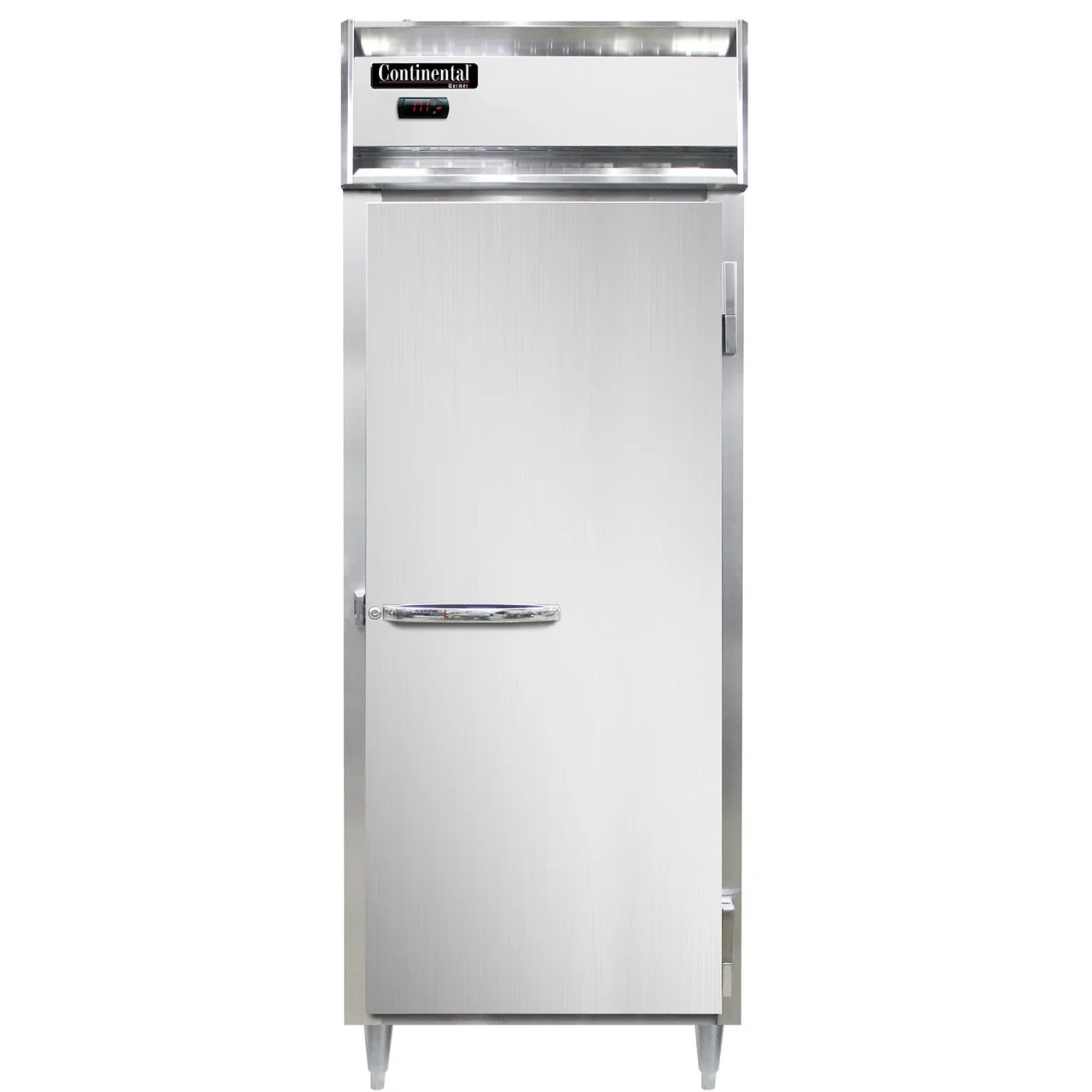 Continental DL1WE-SS-PT 1-Section Heated Holding Cabinet, 22 cu ft, Stainless Steel, Solid Door, Pass-Thru