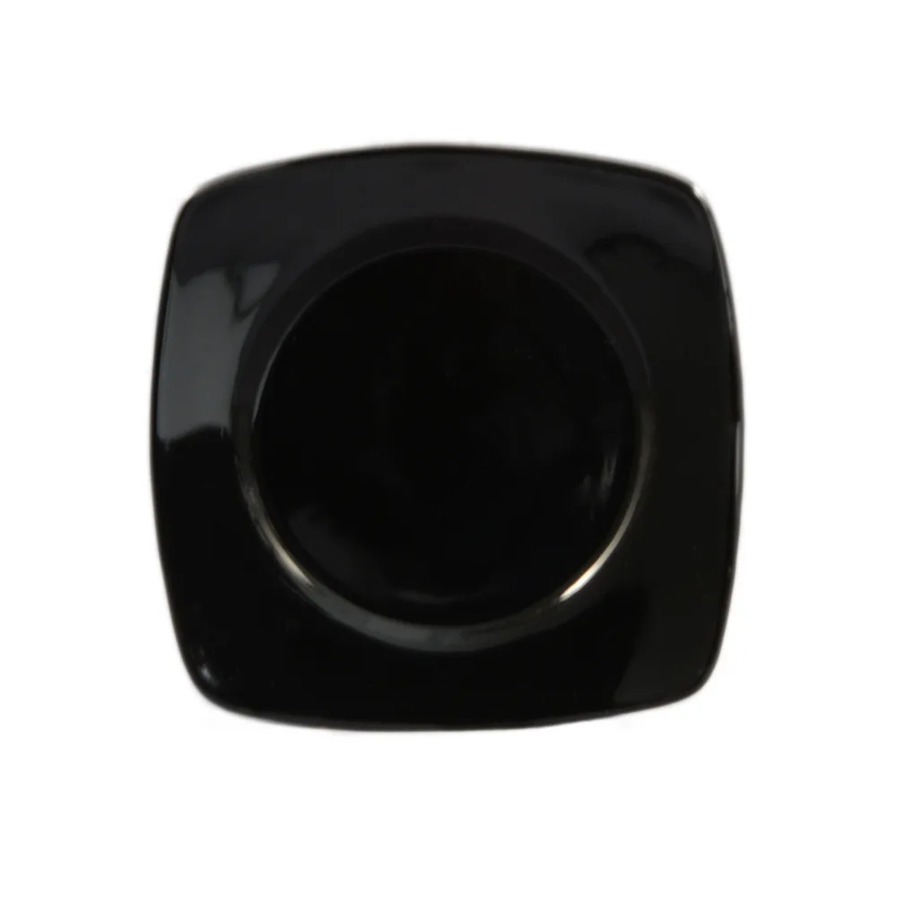 CAC China R-SQ6-BLK Clinton Plate, 6-7/8" Square, Ceramic, Black, Dishwasher Safe - Dozen