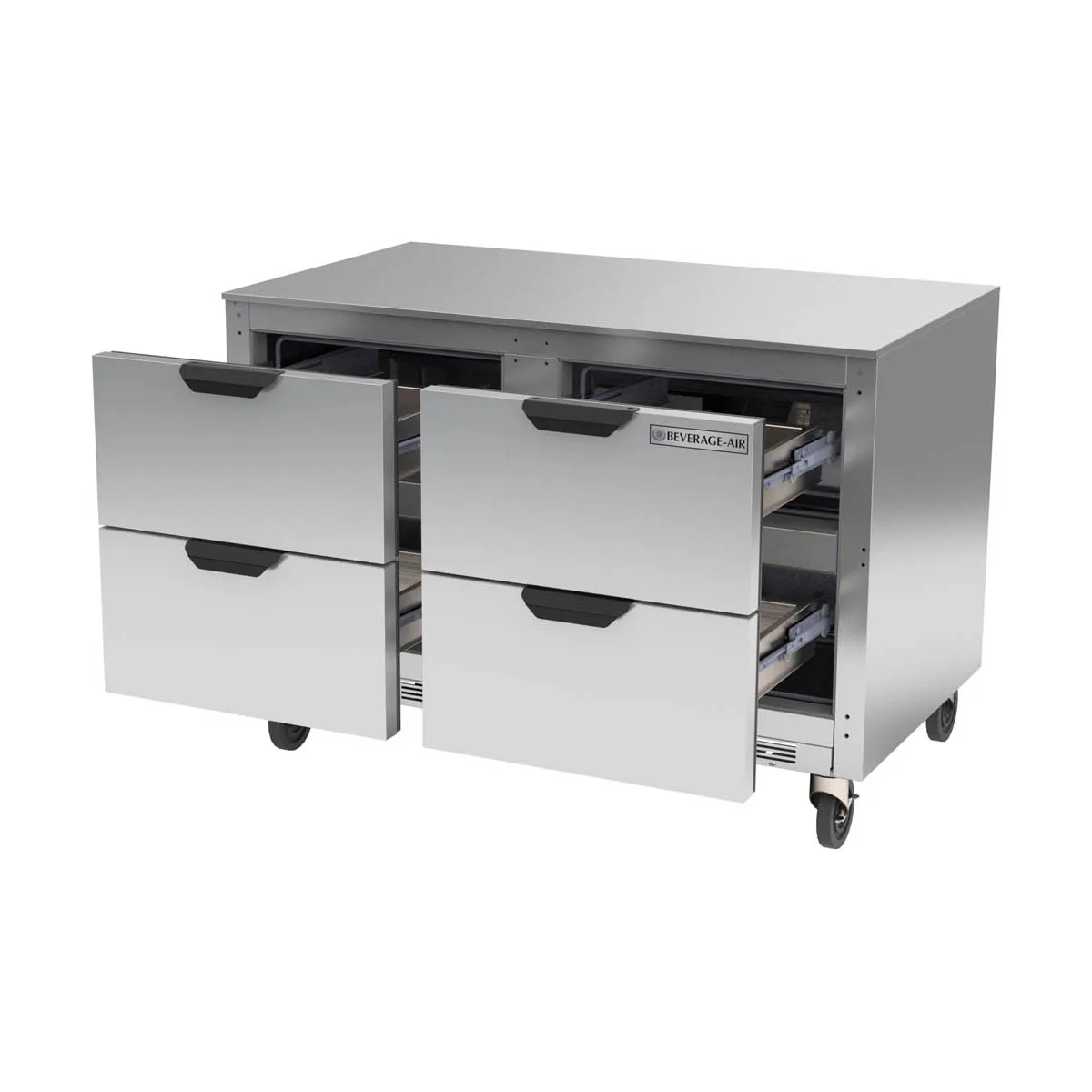 Beverage Air UCFD48AHC-4 48" 2-Section Undercounter Freezer w/ 4 Drawers, 11.16 cu. ft.