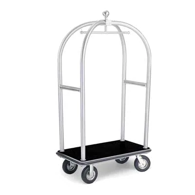 Forbes Industries 2525-PDT Birdcage Luggage Cart w/ Carpeted Deck