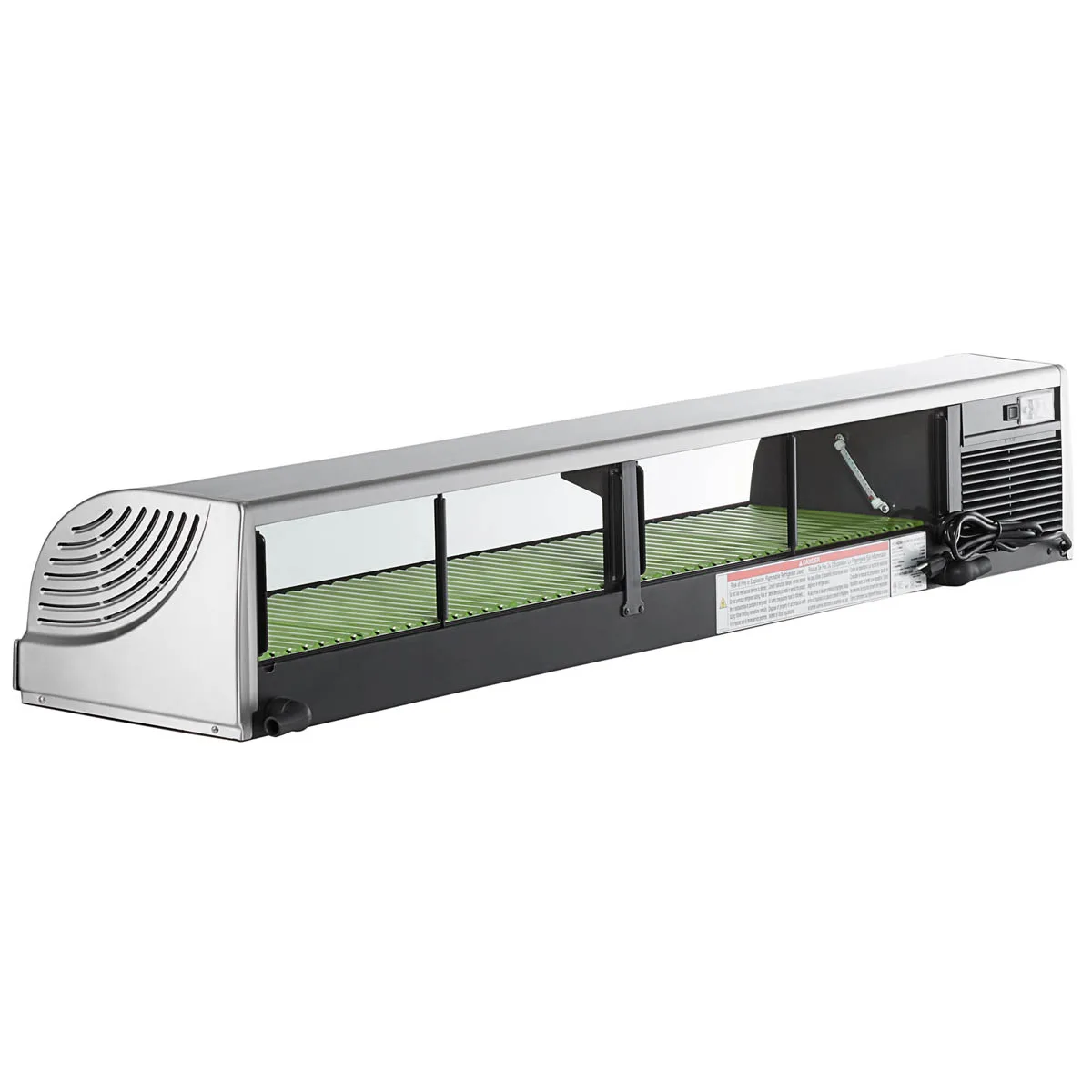 Hoshizaki HNC-180BA-L-SLH 71" Countertop Refrigerated Sushi Display Case, Left Compressor