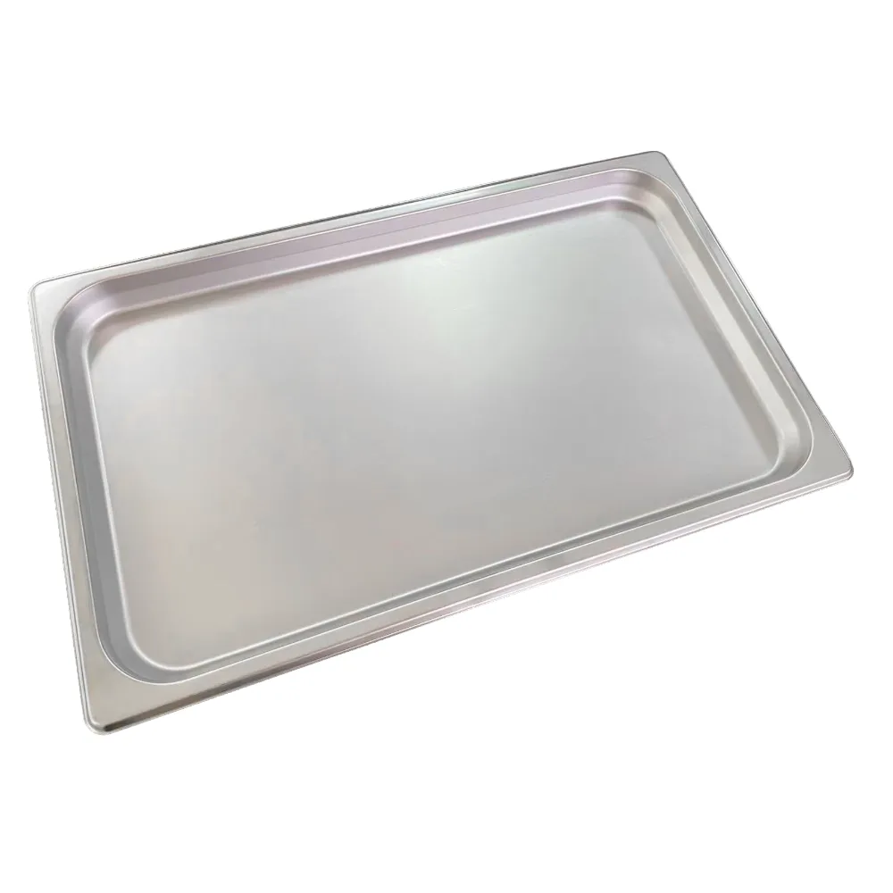Omcan USA 81285 GN 1/1 Steel Steam Table Pan, 20‑3/4" x 12‑3/4" x 1‑1/4" Deep, NSF