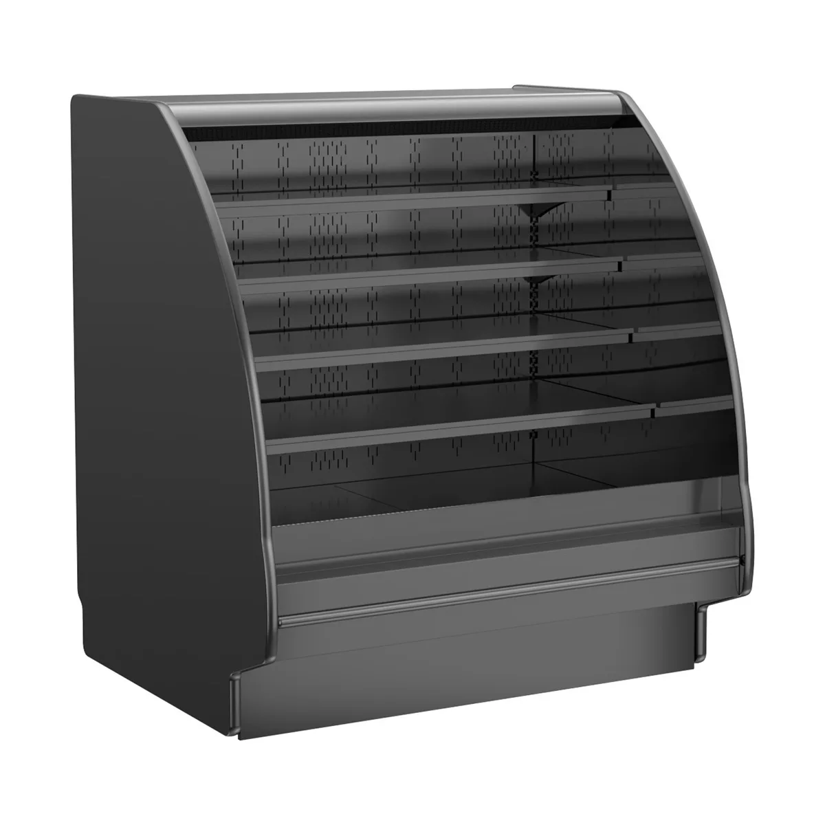 Structural Concepts GHSS452RLB (CURVED) 48" Self-Serve Refrigerated Open Air Merhandiser, Remote DX Refrigeration