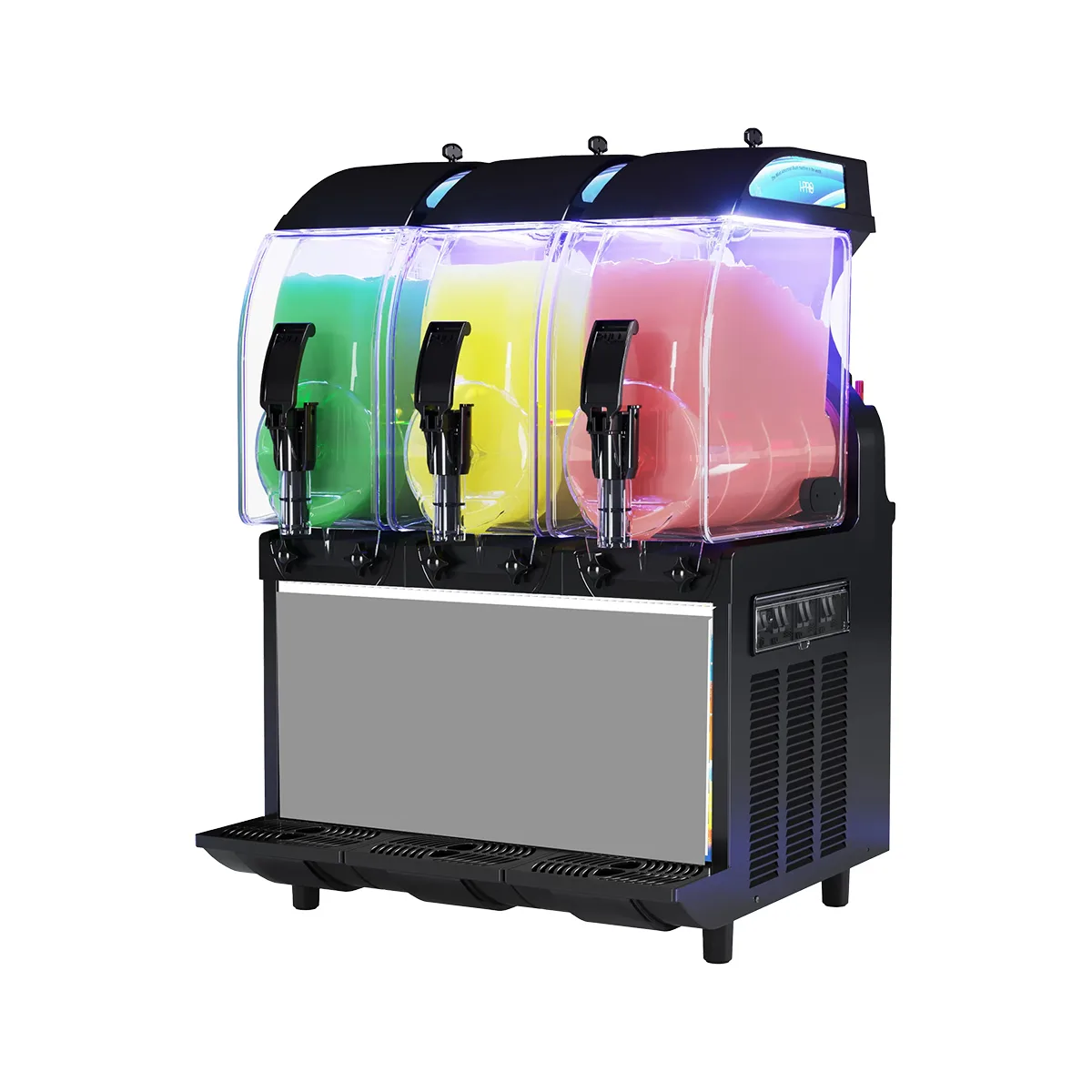 Crathco® I-PRO 3M W/ LIGHT + UV Frozen Granita Dispenser w/2.9 gal & nUV LED - 1300W/115V - Triple