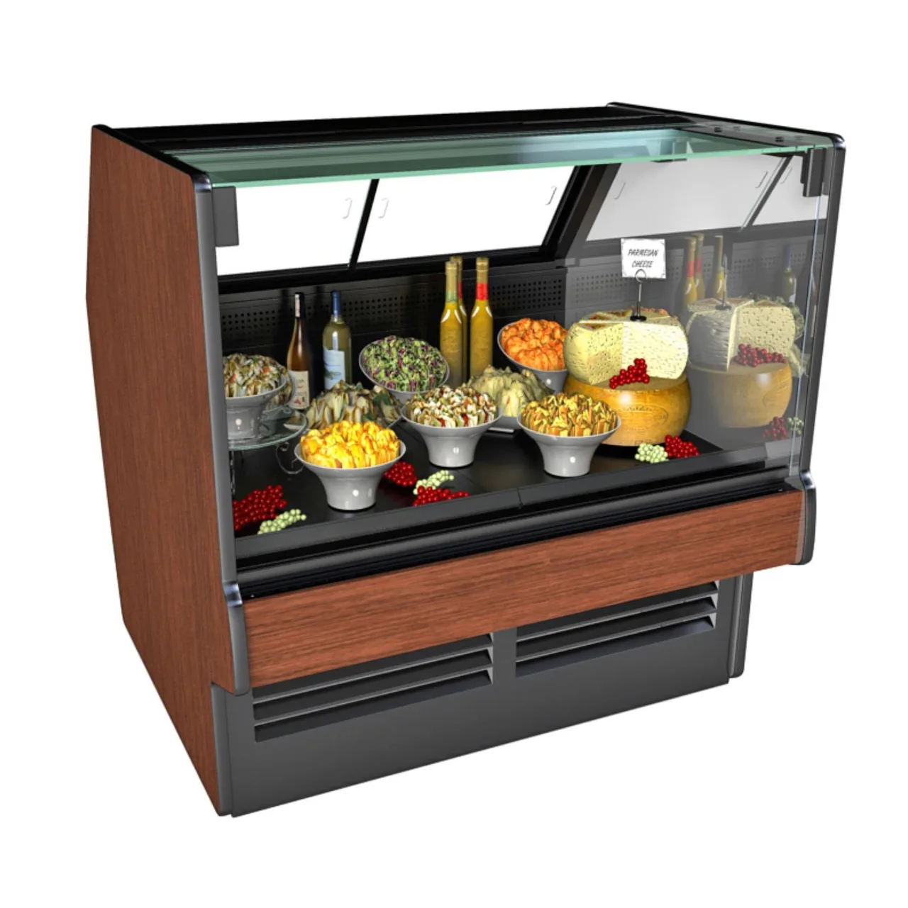 Structural Concepts GLDSV6R 75" Flat Refrigerated Deli Display Case