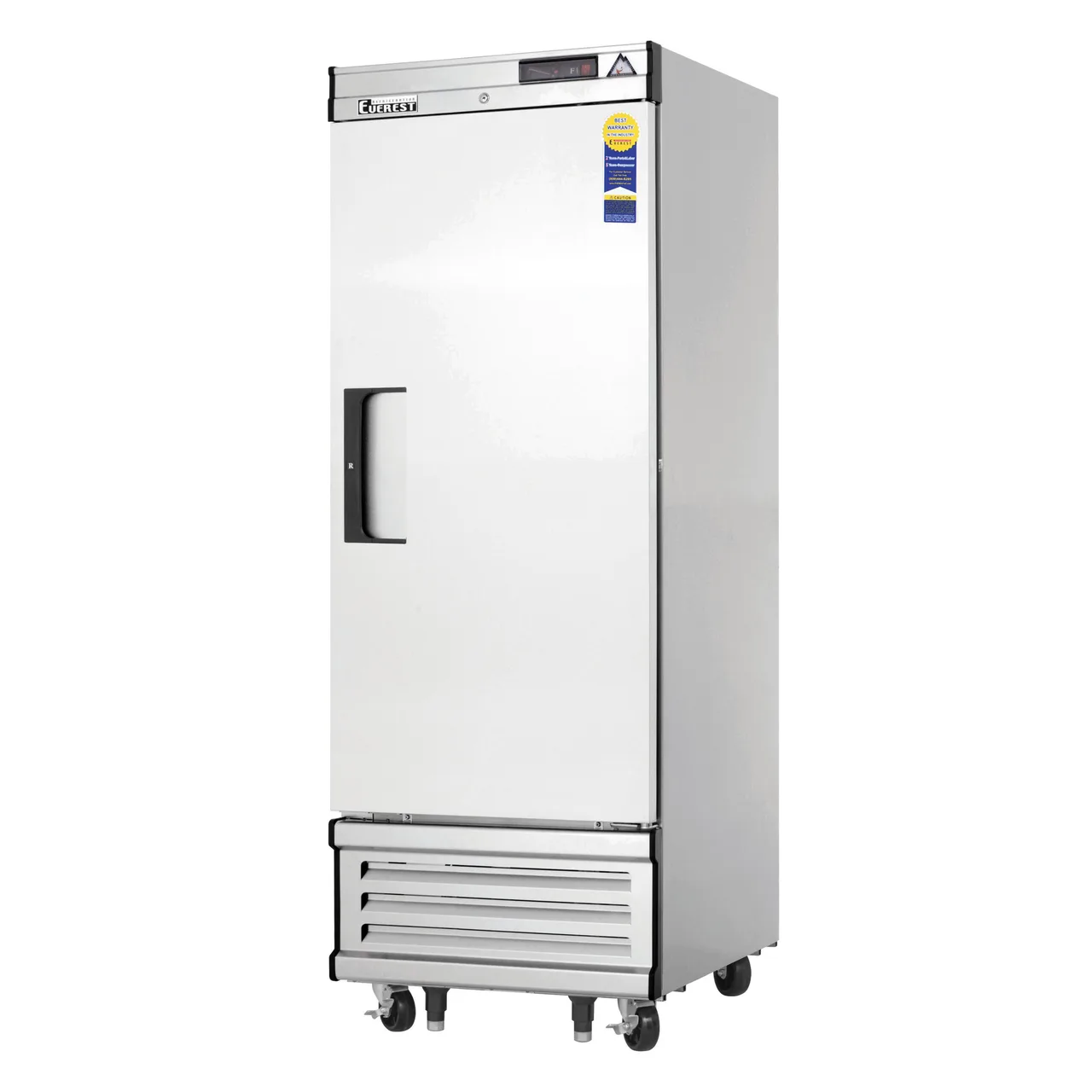 Everest Refrigeration EBWF1 29" 1-Solid Door Reach-In Freezer, Bottom Mount, 23 cu. ft., Stainless Steel