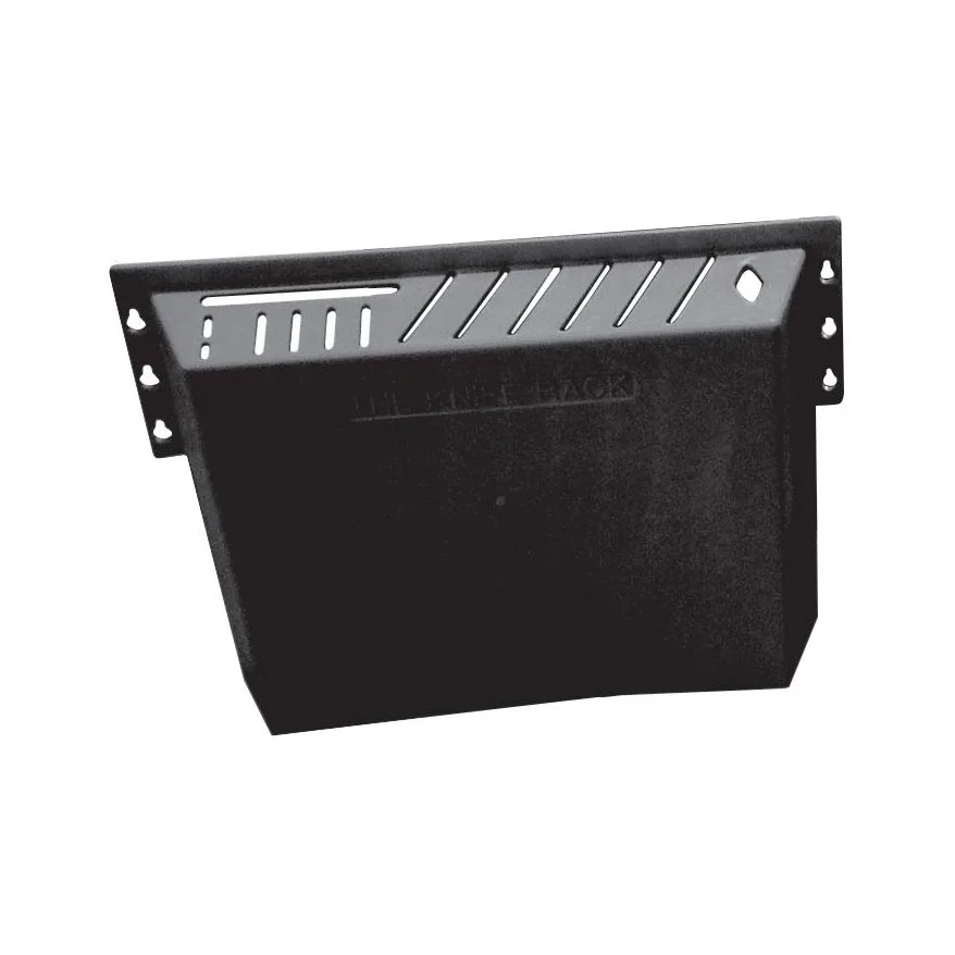 Omcan USA 11540 Knife Rack – Holds 12 Knives, 1 Cleaver & 1 Steel, Black Plastic, 14 Slots