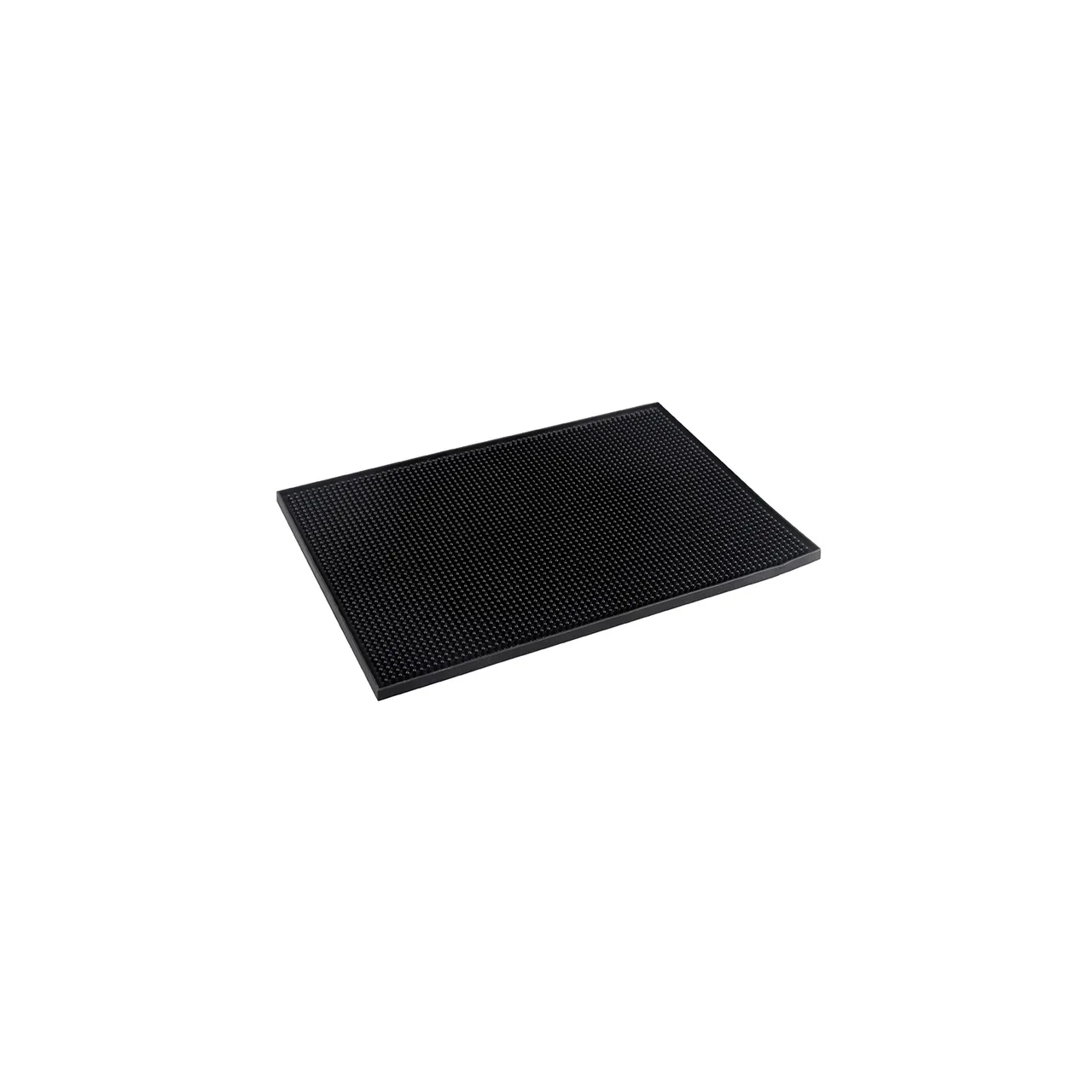 CAC China BRMT-18BK Bar Service Mat, 18" x 12", Plastic, Black, BPA Free, NSF