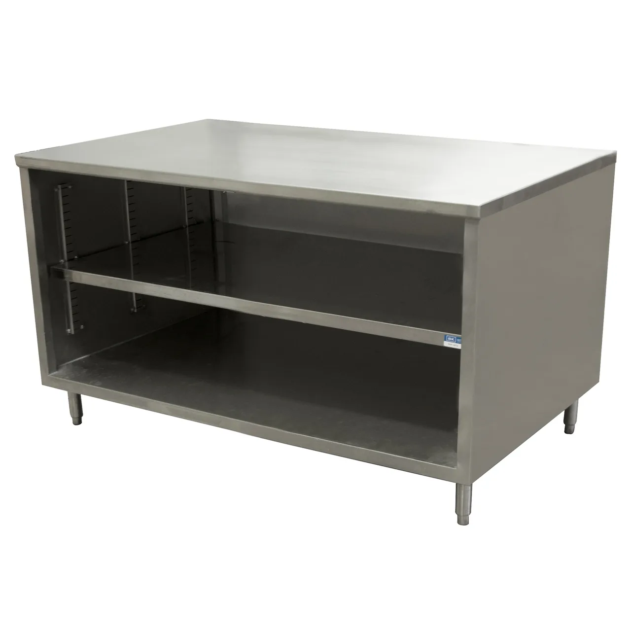 BK Resources CST-3036 Cabinet Base Open Front Work Table, 36"W x 30"D - Square / Flat Edge