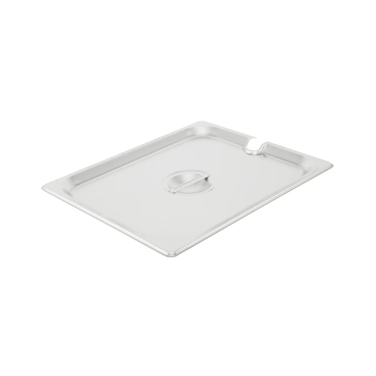 CAC China SPCN-H 1/2-Size Flat Steam Table Pan Cover, With Handle, 304 Stainless Steel, NSF