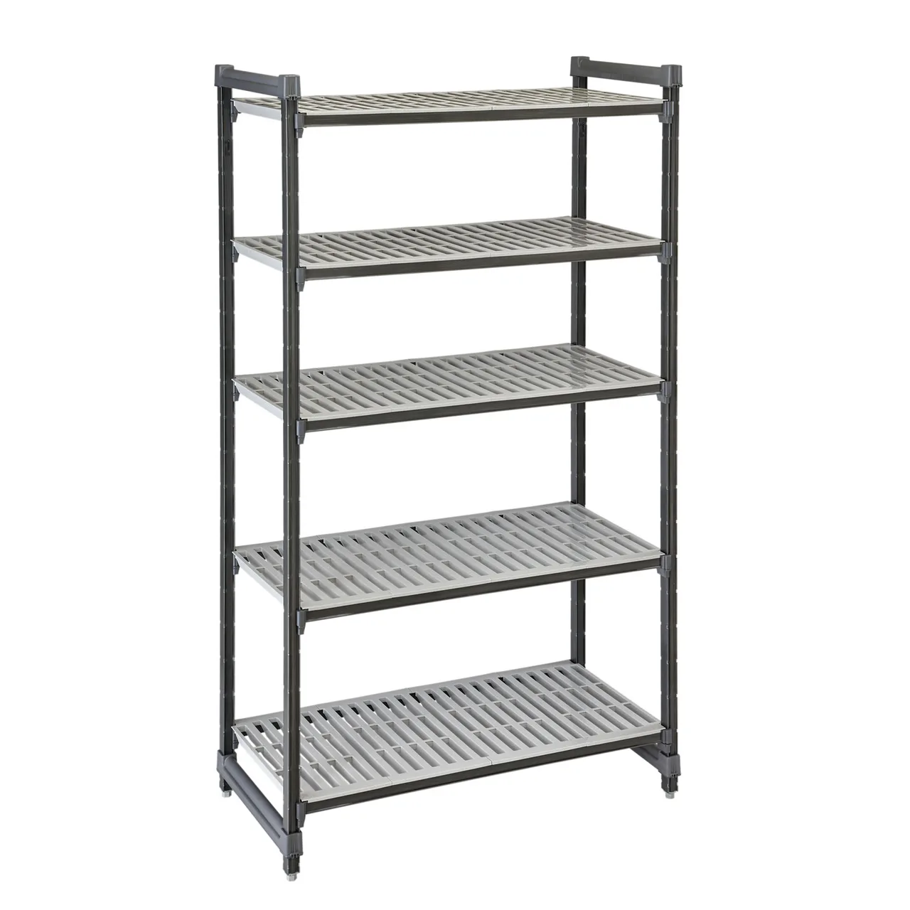 Cambro EXU246072V5480 Camshelving® Elements 5-Shelf Vented Starter Shelving Unit - 24'' x 60'' x 72''