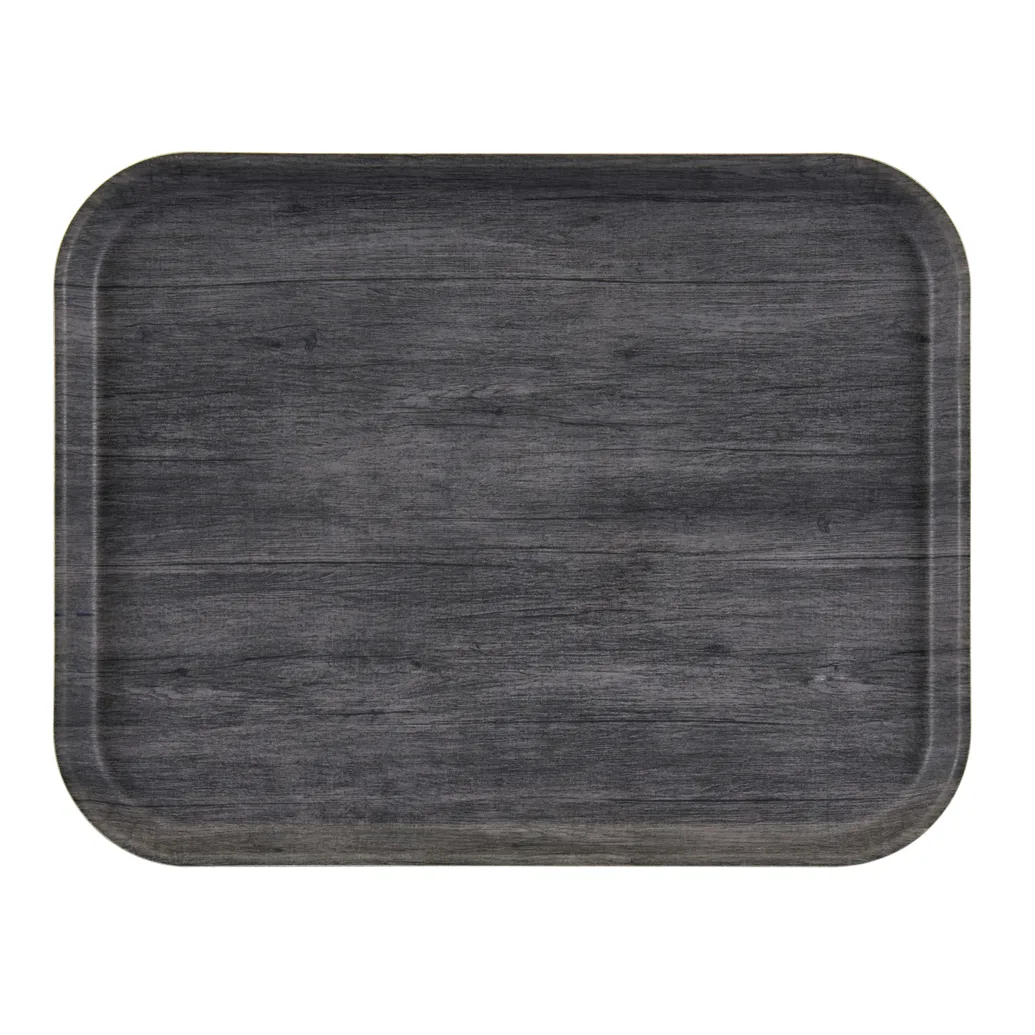 Cambro 1216DCET815 Camtray 16" x 12" Gray Fiberglass EpicTread™ Non‑Skid Dishwasher‑Safe Made in USA
