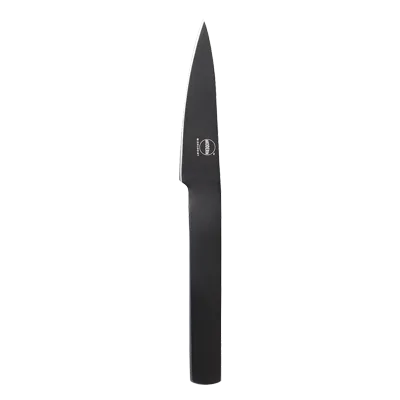 Steelite 5796WP078 Paring Knife, 8" Spear Point, Black Stainless Steel Handle & Blade - 1 Dozen