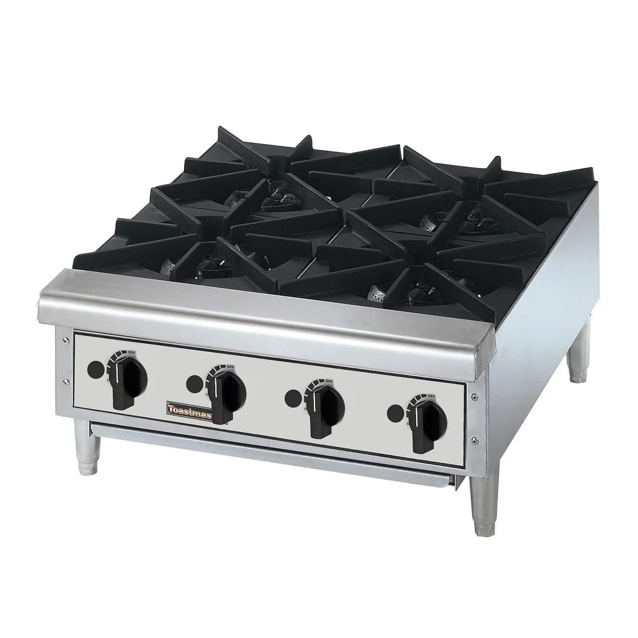 Toastmaster TMHP4 24" Countertop Gas Hotplate with (4) Burners, Manual Control, 88.000 BTU