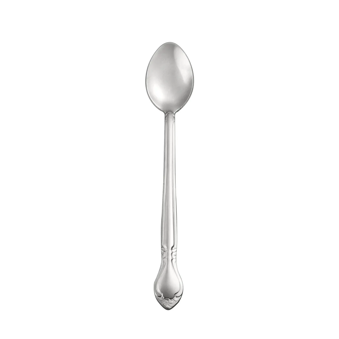 CAC China 2003-02 - Elizabeth Iced Tea Spoon, 8" Length, Heavy Weight, 18/0 Stainless Steel - 1 Dozen