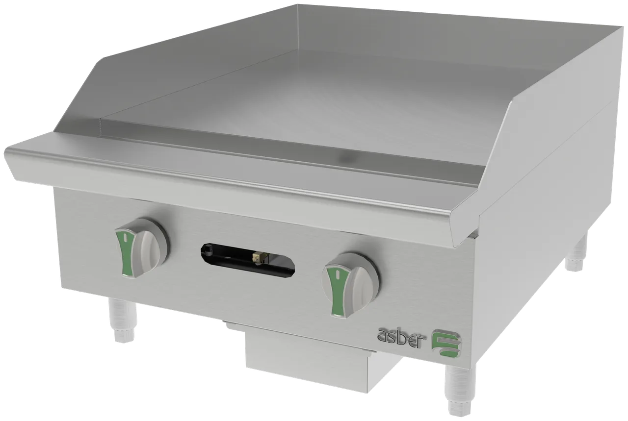 Asber AEMG 24 EM Countertop Gas Griddle / Hotplate