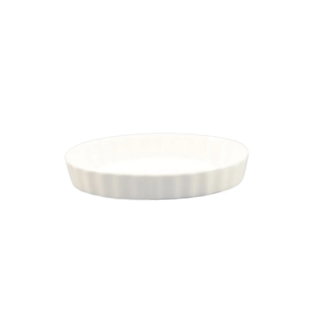 CAC China QSV-6 - Oval Porcelain Ramekin, 6½ oz 6" x 4¼" x 1", White, Dishwasher Safe - 1 Dozen