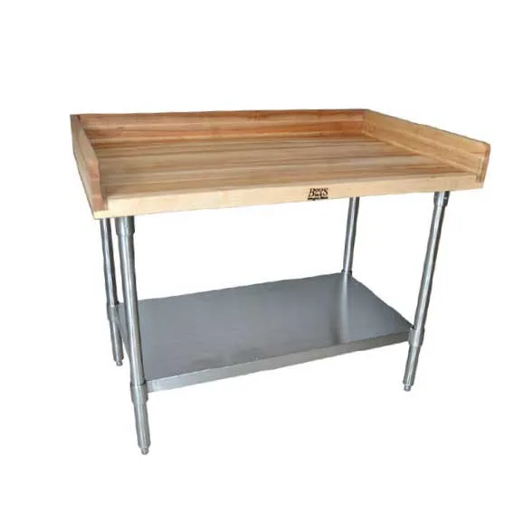 BK Resources MBTG-4836 Bakers Table with Galvanized Undershelf