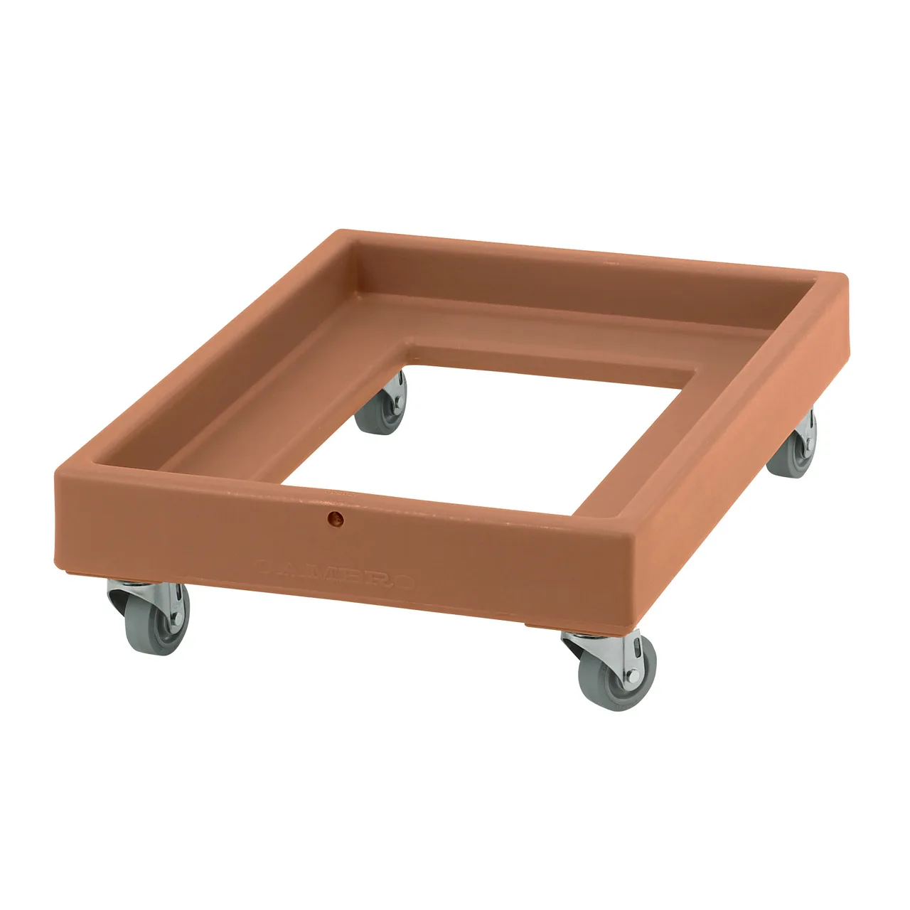 Cambro CD2028157 Coffee Beige Camdolly for Milk Crates w/ 350 lb Capacity
