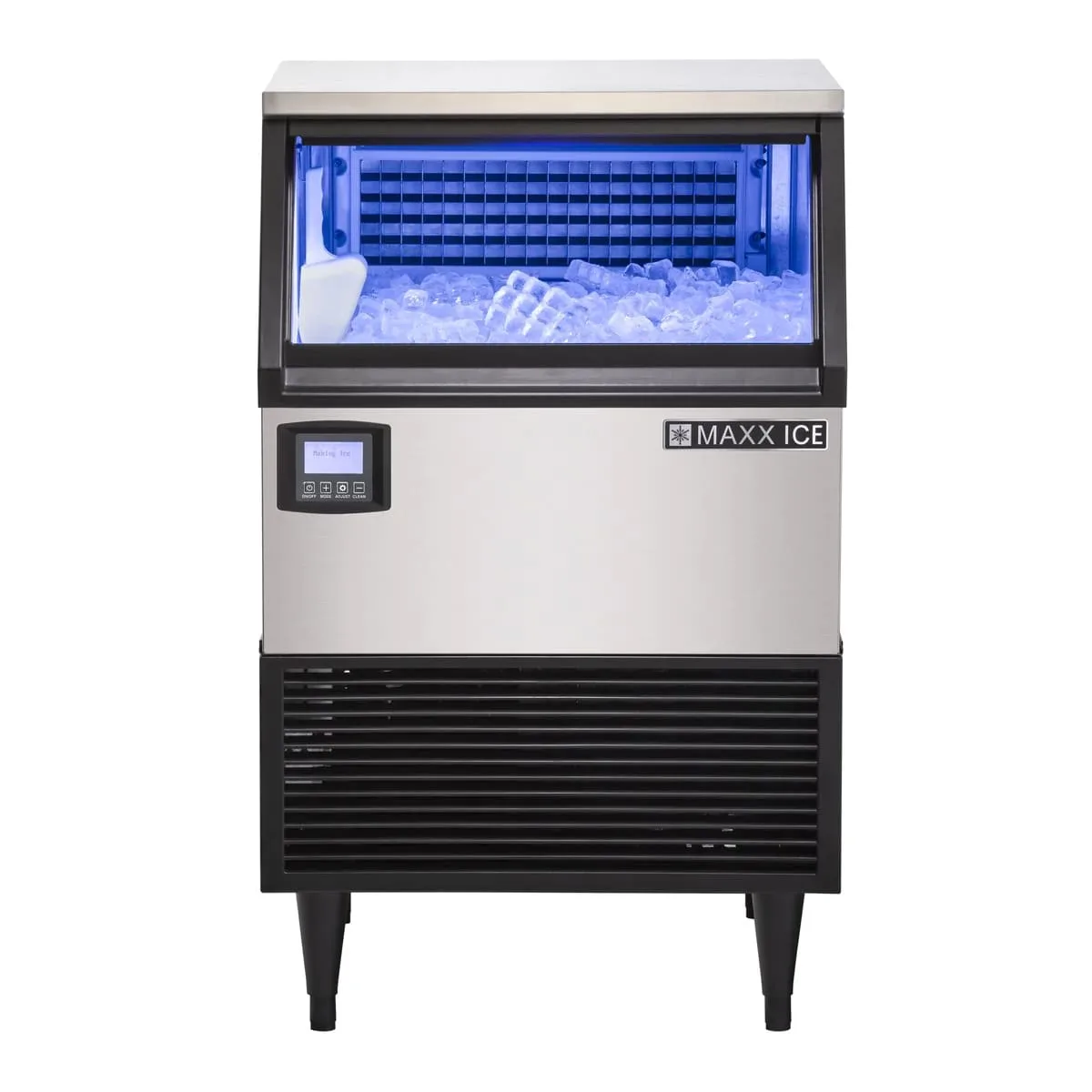 Maxx Ice MIM150N 24" Air Cooled Full Cube 152 lb Undercounter Ice Machine with 75 lb Bin
