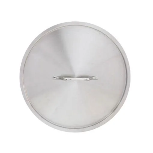 Omcan USA 80453 Lid, 8‑3/8" Round Flat Stainless Steel, Fits 80432/80433/80446, Dishwasher Safe NSF