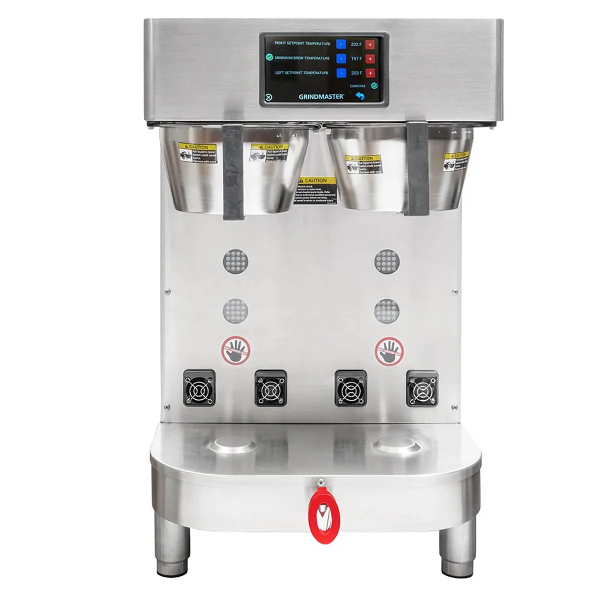 Grindmaster PBC-2VS Double Coffee Brewer for Thermal Server For 1.5-Gal Vacuum Shuttle
