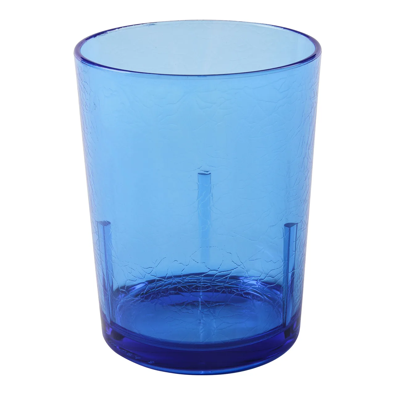 Cambro D14608 Del Mar Tumbler – 14 oz, 3.25"×4.19" Blue Crackled SAN, Stackable – Made in USA