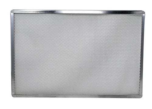 Omcan USA 46739 8" x 12" Rectangular Pizza Screen, 12" Aluminum Baking Surface, Heat‑Conductive Tool