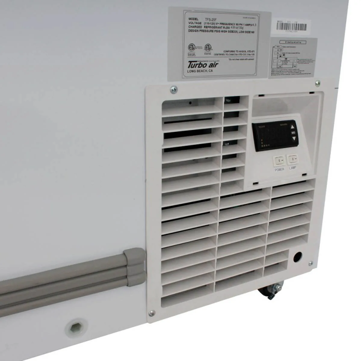 Turbo Air TFS-25F-N 69" Island Glass Chest Freezer, 25.22 cu. ft.