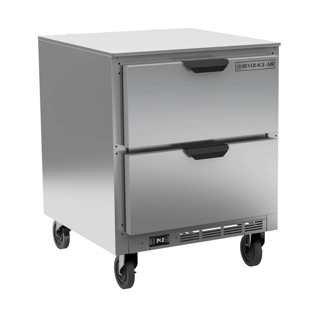 Beverage Air UCRD27AHC-2 27" One Section Undercounter Refrigerator w/ 2 Drawers, 6.1 cu. ft.
