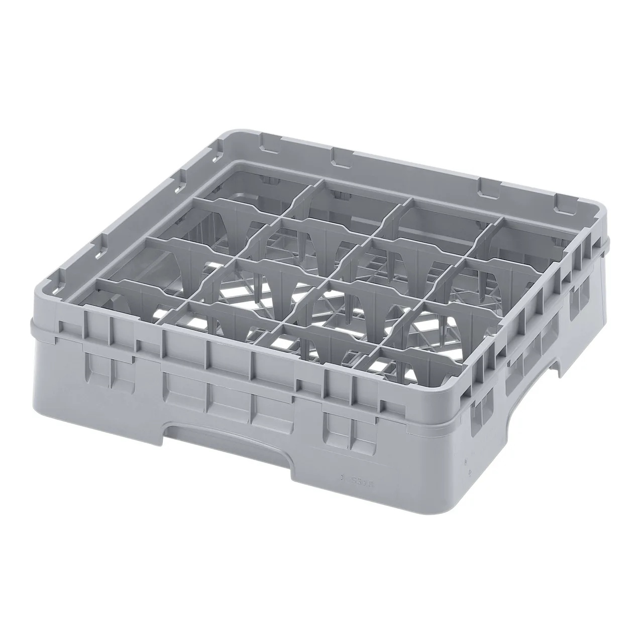 Cambro 16S318151 Camrack Glass Rack, Soft Gray, Full Size, 19-3/4" x 19-3/4", 16 Compartments