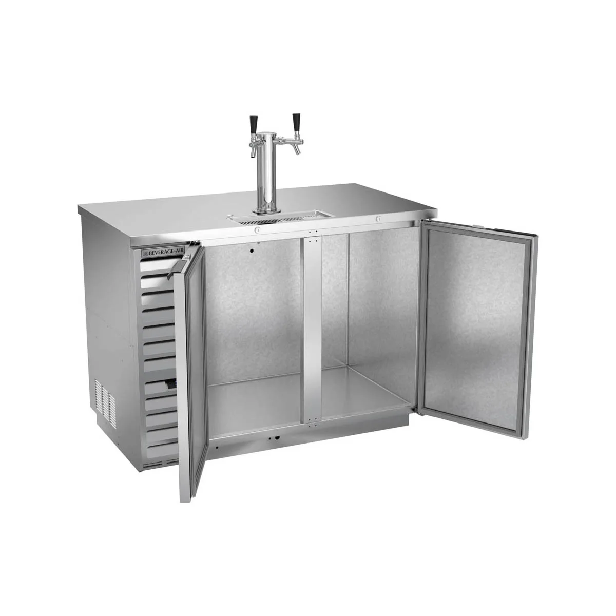 Beverage Air DD50HC-1-S 50" Draft Beer Cooler w/ 2 Kegs, 17.86 cu. ft., 1 Dual-Tap Tower