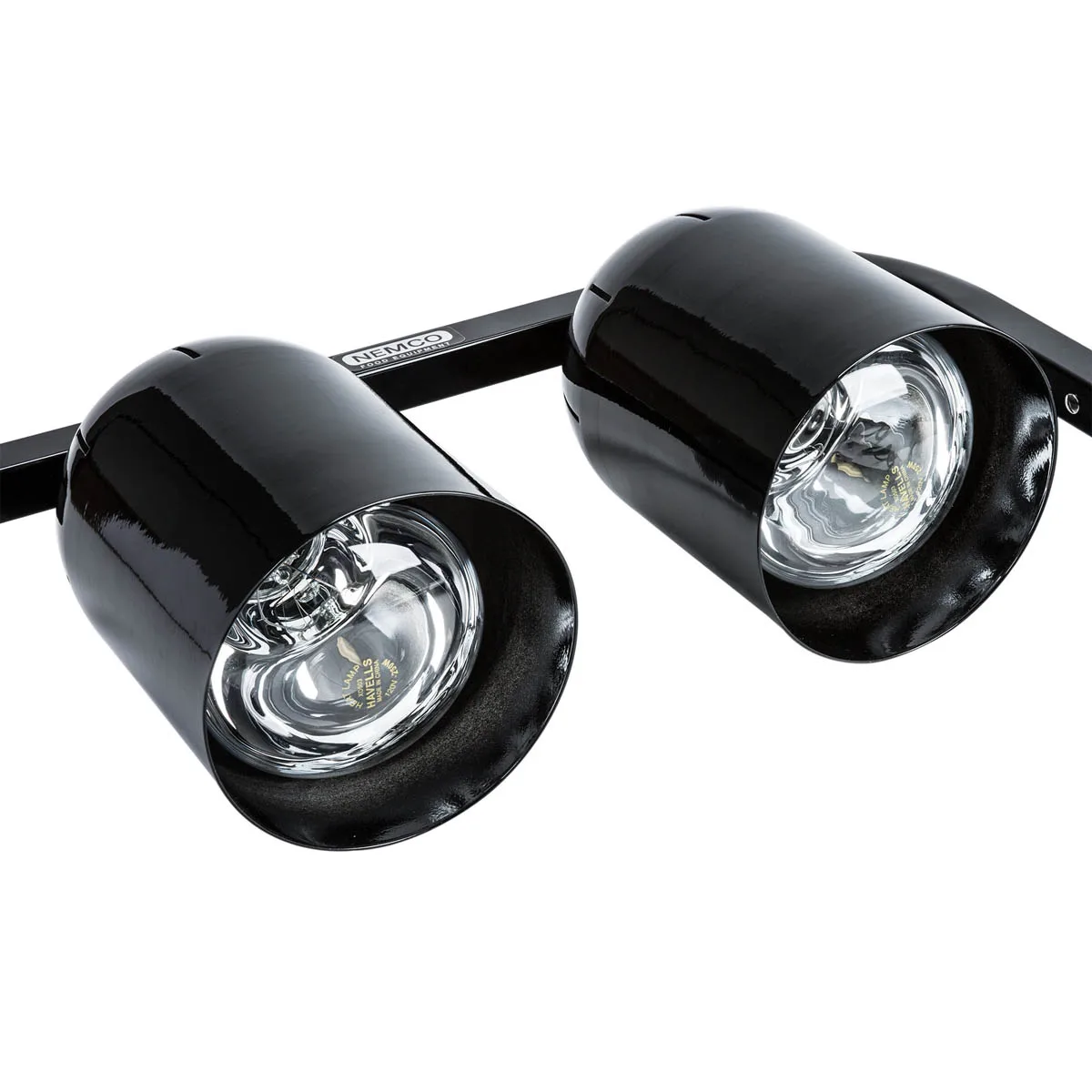 Nemco 6000A-2B Heat Lamp, Freestanding, Infrared, Two Bulb, Black Finish